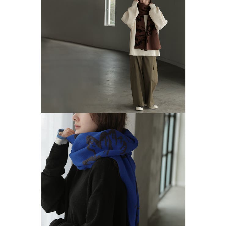 ストール 花柄 ニット | HUG.U | 詳細画像19 