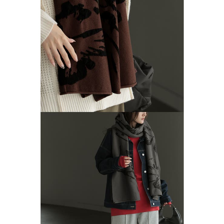 ストール 花柄 ニット | HUG.U | 詳細画像21 