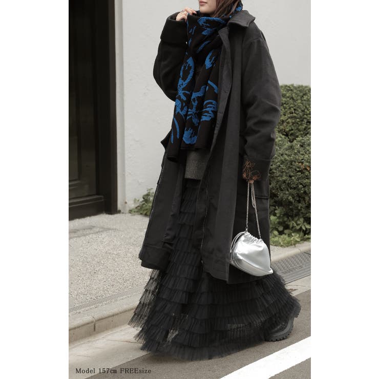 ストール 花柄 ニット | HUG.U | 詳細画像8 