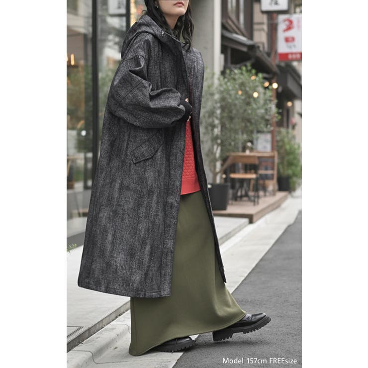 アウター ロング パーカー | HUG.U | 詳細画像21 