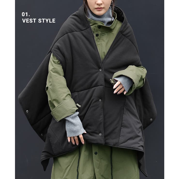 ベスト 着るマフラー ボレロ | HUG.U | 詳細画像8 