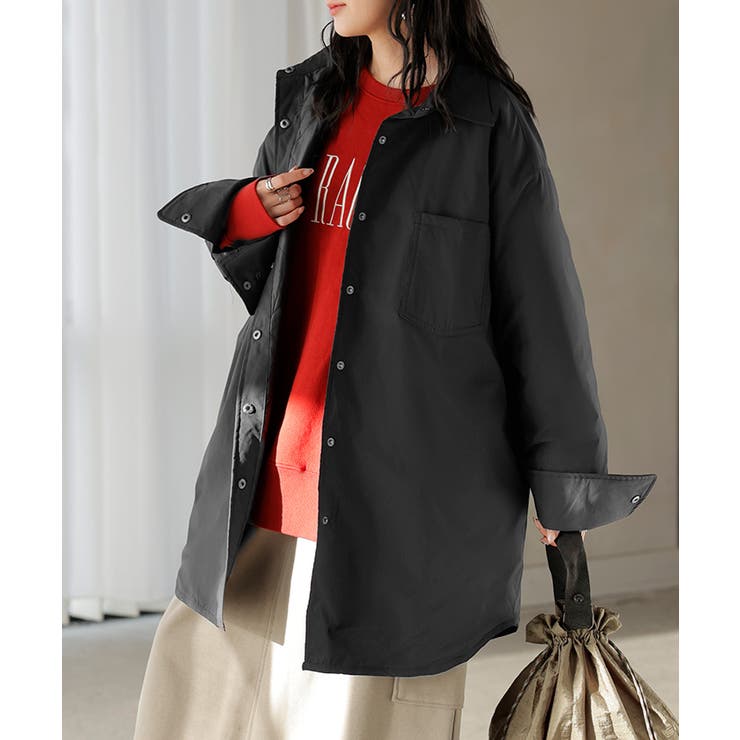 ブラック | アウター ジャケット 中綿 | HUG.U