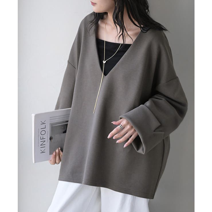 アースグレー | スウェット ワイド袖 ダンボール | HUG.U