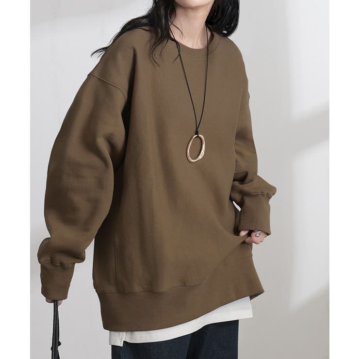 ブラウン | スウェット 裏起毛 綿100 | HUG.U