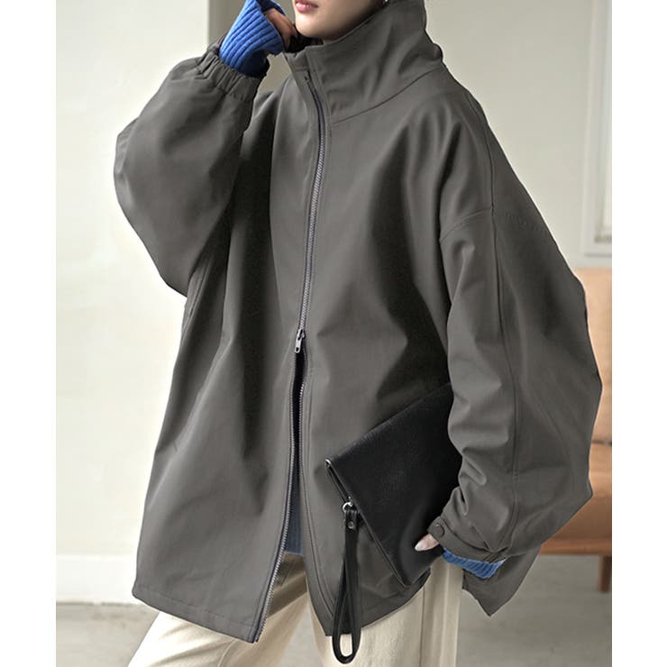 グレー | ジャケット ロング ドルマン | HUG.U