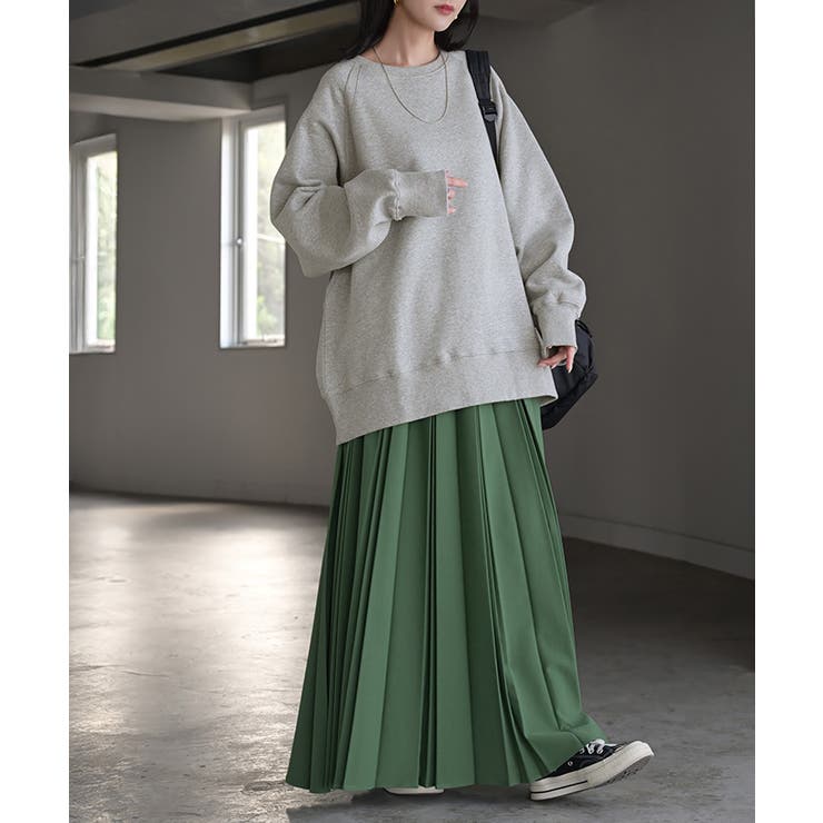 メランジグレー | スウェット 裏起毛 綿100 | HUG.U