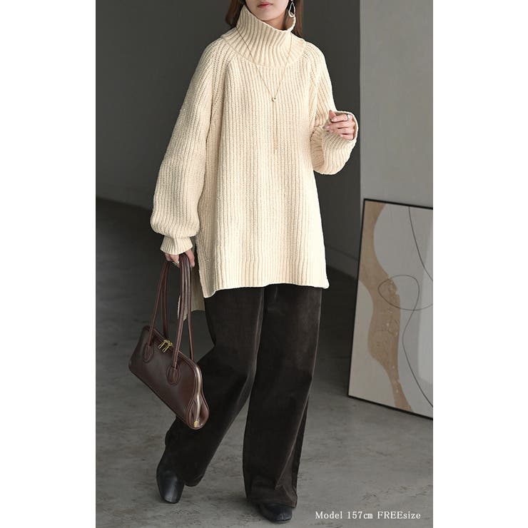 ニット モールニット タートルネック | HUG.U | 詳細画像20 