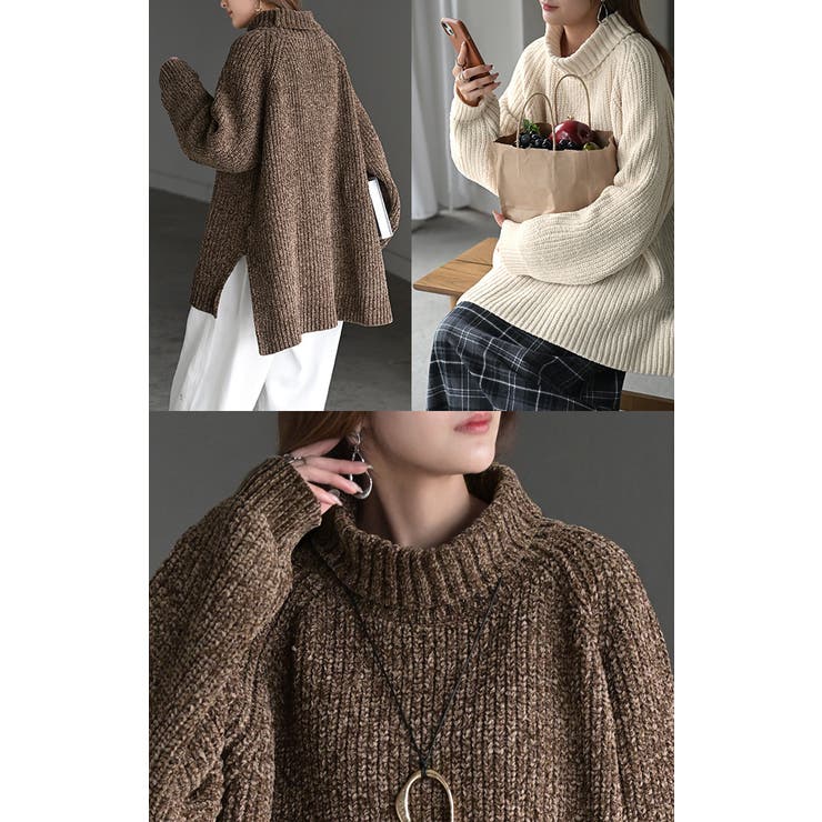 ニット モールニット タートルネック | HUG.U | 詳細画像21 