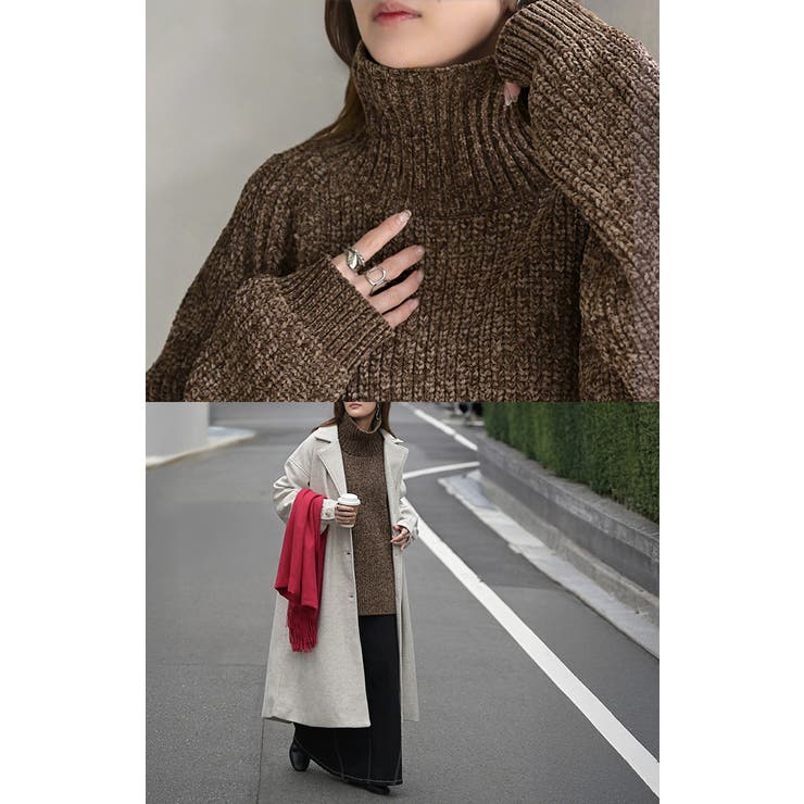 ニット モールニット タートルネック | HUG.U | 詳細画像8 