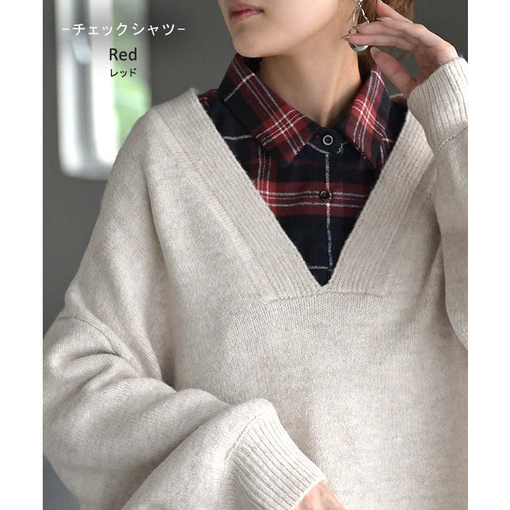 つけ襟 レイヤード シャツ | HUG.U | 詳細画像11 