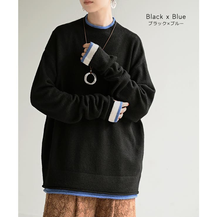 ニット 配色 トップス | HUG.U | 詳細画像13 