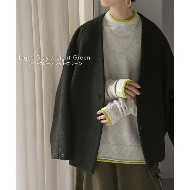 ニット 配色 トップス | HUG.U | 詳細画像15 