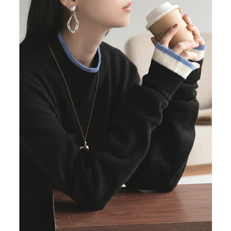 ニット 配色 トップス | HUG.U | 詳細画像8 