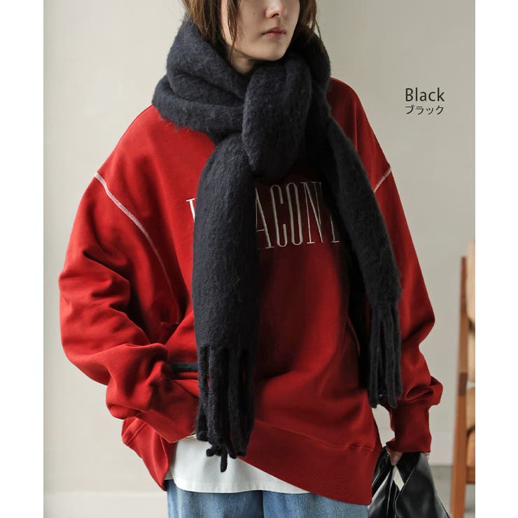 マフラー シャギー フリンジ | HUG.U | 詳細画像15 