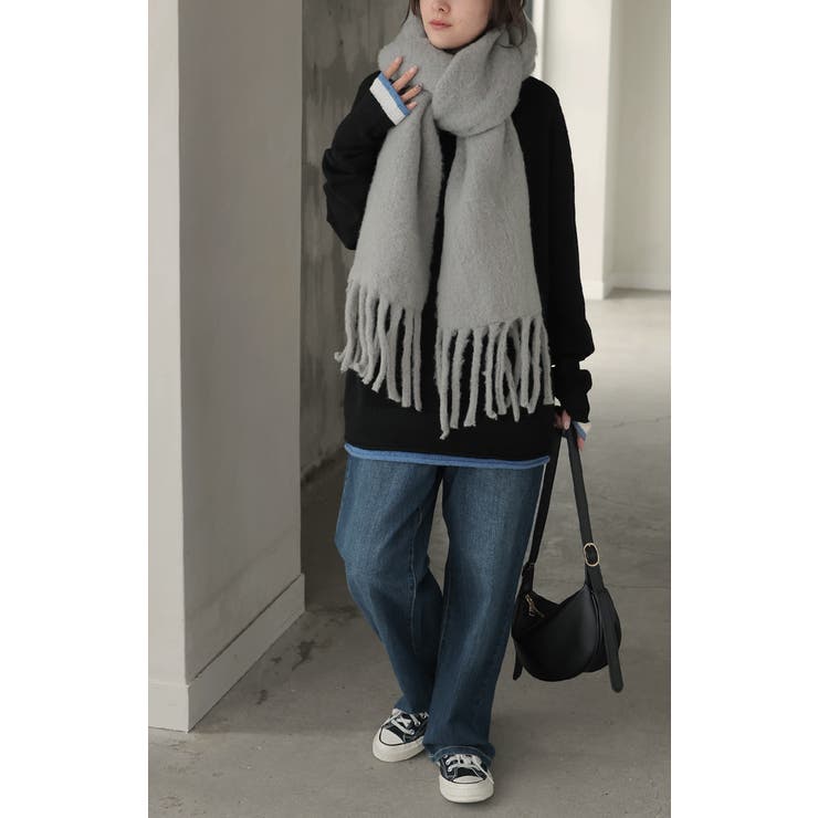 マフラー シャギー フリンジ | HUG.U | 詳細画像19 