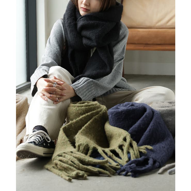 マフラー シャギー フリンジ | HUG.U | 詳細画像6 