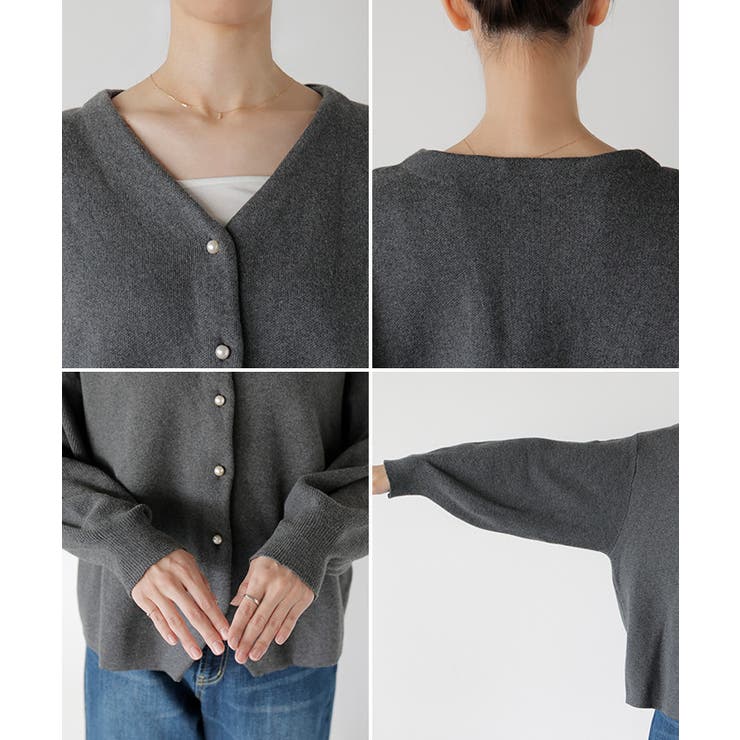 カーディガン ニット ジャスト丈 | HUG.U | 詳細画像23 