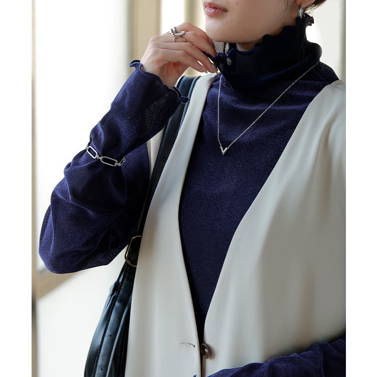 ネイビー | インナー ベロア シアー | HUG.U