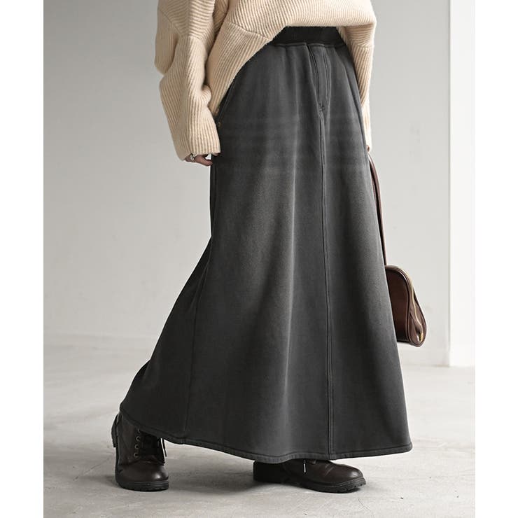 ユーズドブラック | スカート ロング デニム | HUG.U