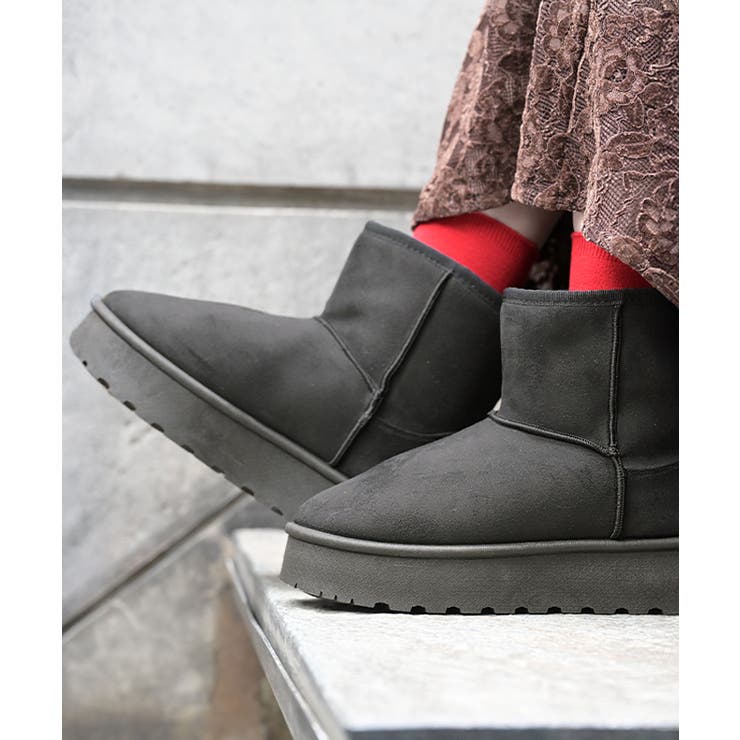 グレー | ブーツ ムートン 風 | HUG.U