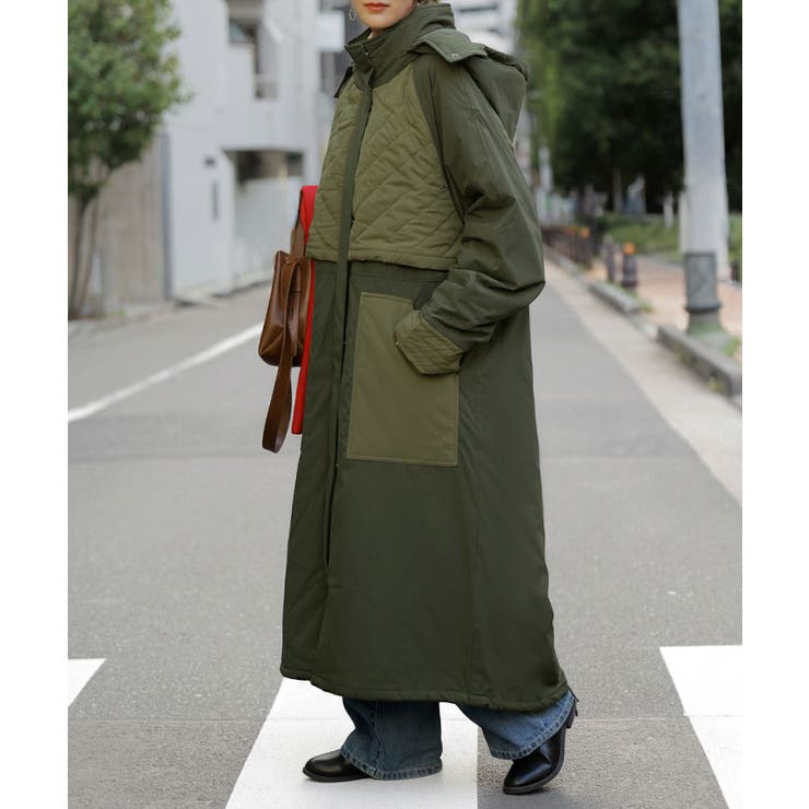 カーキ | アウター コート ロング | HUG.U