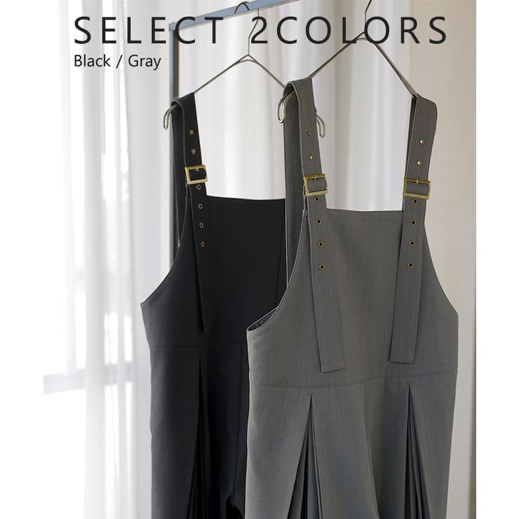 サロペット プリーツ ワイド | HUG.U | 詳細画像11 