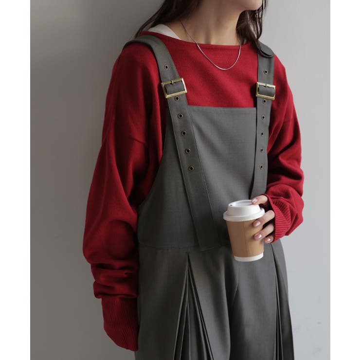 サロペット プリーツ ワイド | HUG.U | 詳細画像15 