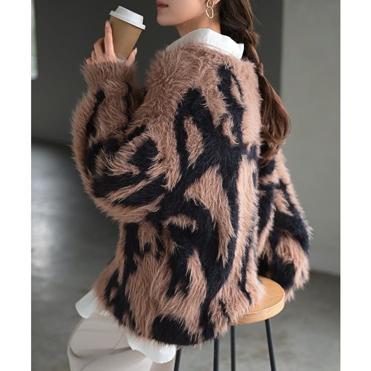 ニット カーディガン シャギー | HUG.U | 詳細画像5 