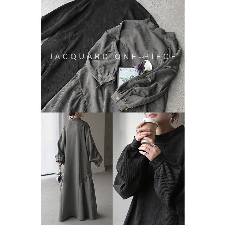 ワンピース ロング ハイネック | HUG.U | 詳細画像21 