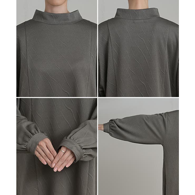 ワンピース ロング ハイネック | HUG.U | 詳細画像23 