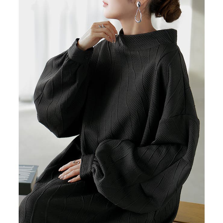 ワンピース ロング ハイネック | HUG.U | 詳細画像9 