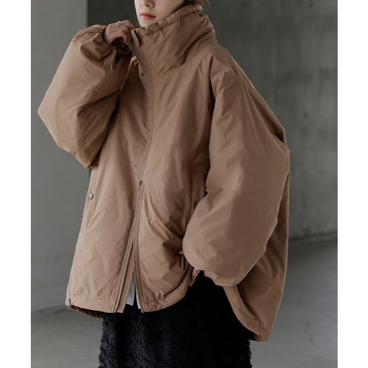 ベージュ | アウター 撥水 中綿 | HUG.U