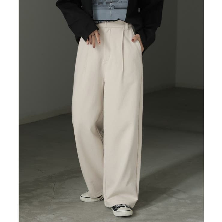 サンドベージュ | パンツ ロング ワイド | HUG.U