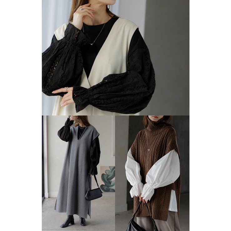 カットソー ロンT レース | HUG.U | 詳細画像20 