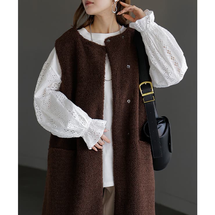 カットソー ロンT レース | HUG.U | 詳細画像5 