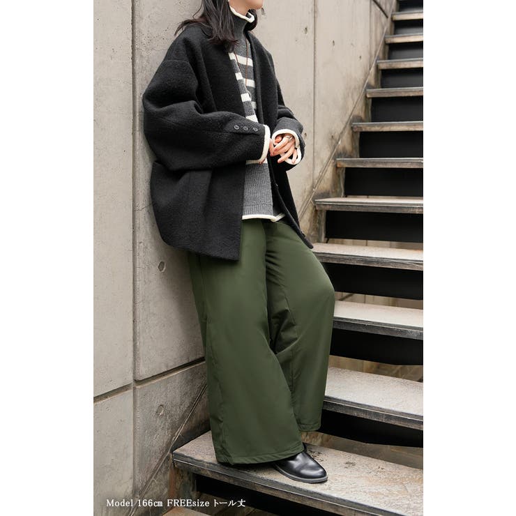 パンツ 裏ボア ナイロン | HUG.U | 詳細画像4 