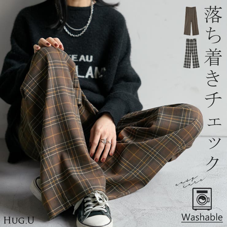 パンツ チェック 柄 | HUG.U | 詳細画像1 