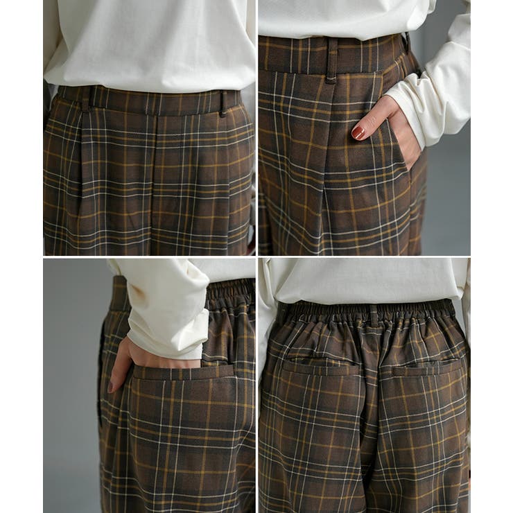 パンツ チェック 柄 | HUG.U | 詳細画像22 