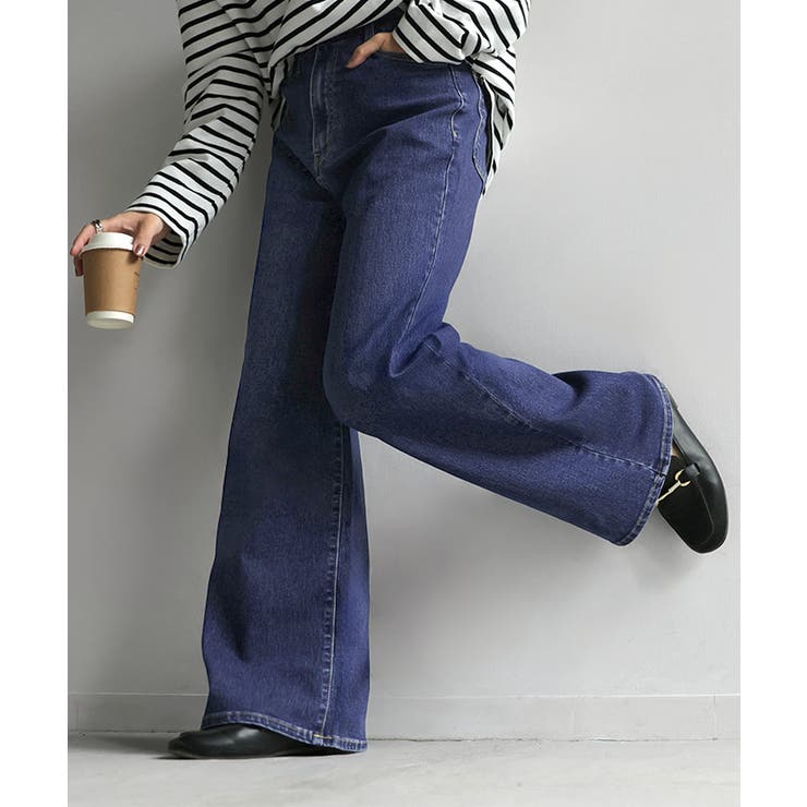 ユーズドブルー | デニム パンツ 美脚 | HUG.U