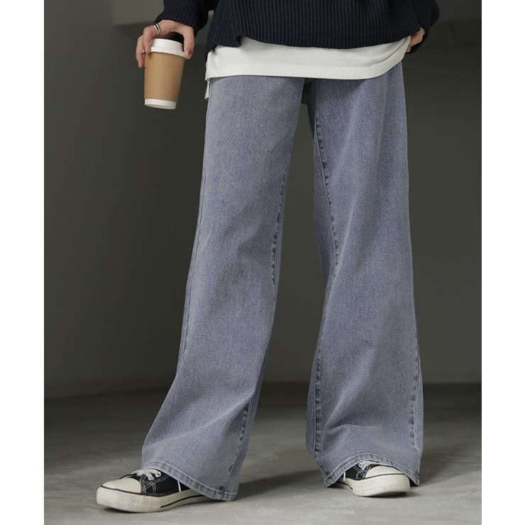 ヴィンテージブルー | デニム パンツ 美脚 | HUG.U