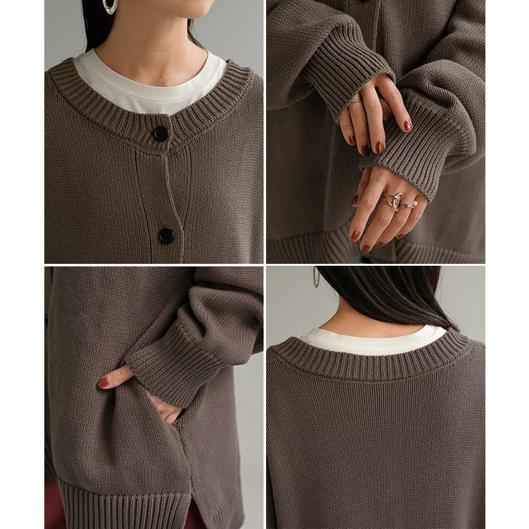 ニット カーディガン 綿100 | HUG.U | 詳細画像25 