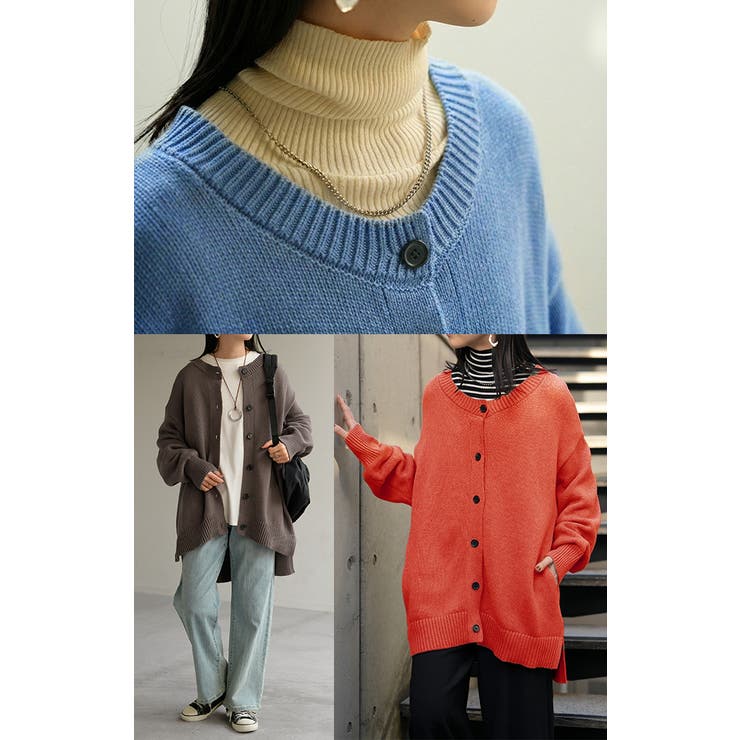 ニット カーディガン 綿100 | HUG.U | 詳細画像9 