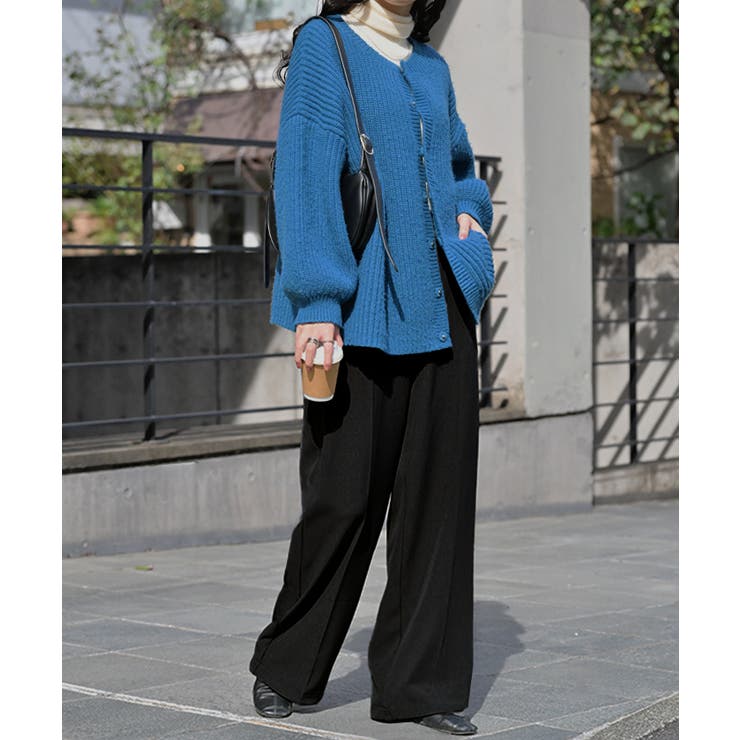 ブラック | パンツ 裏起毛 ストレッチ | HUG.U