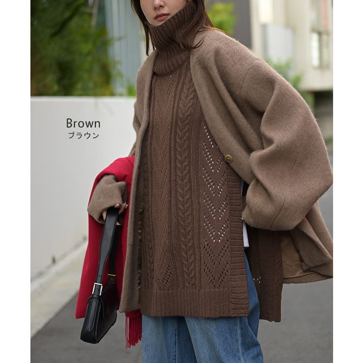 ニット ベスト ケーブル編み | HUG.U | 詳細画像11 
