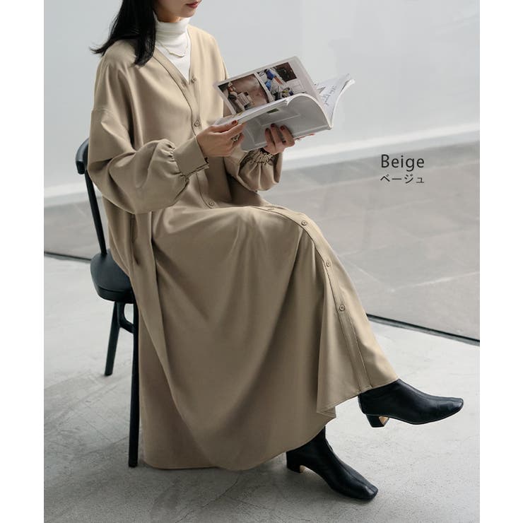 ワンピース ロング 洗える | HUG.U | 詳細画像11 