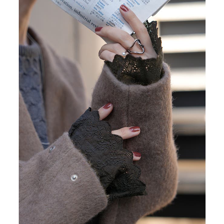 つけ袖 レース 綿100 | HUG.U | 詳細画像18 