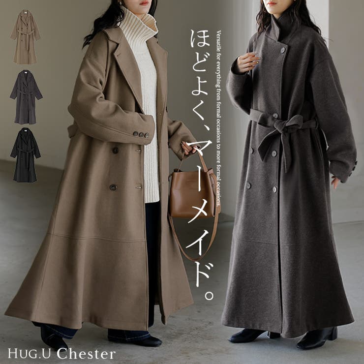 コート チェスターコート フレア | HUG.U | 詳細画像1 