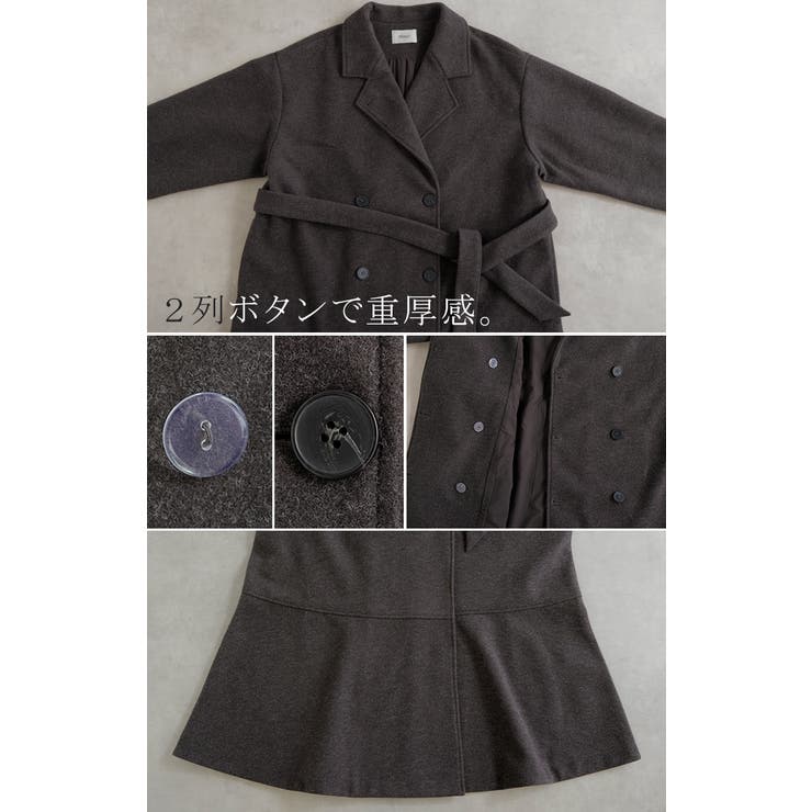 コート チェスターコート フレア | HUG.U | 詳細画像17 