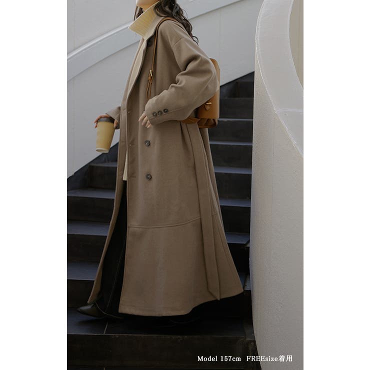 コート チェスターコート フレア | HUG.U | 詳細画像6 