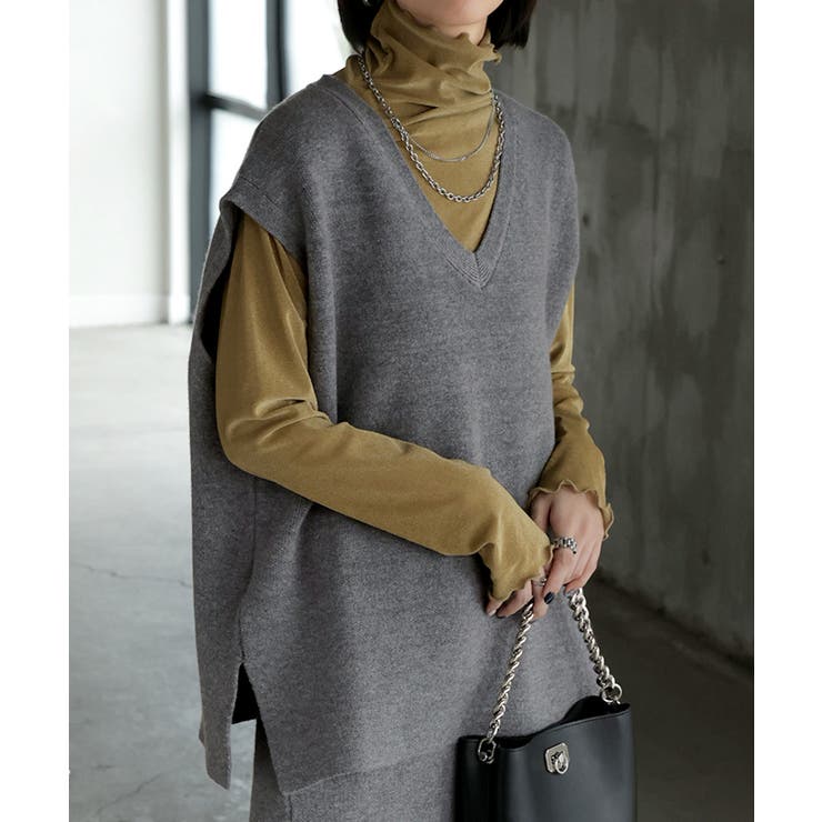 セットアップ ニットベスト スカート | HUG.U | 詳細画像16 